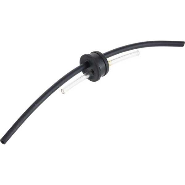 MTD Doorvoerrubber benzinekraan/tank - 09263327 - Doorvoerrubber met slangen tank MTD