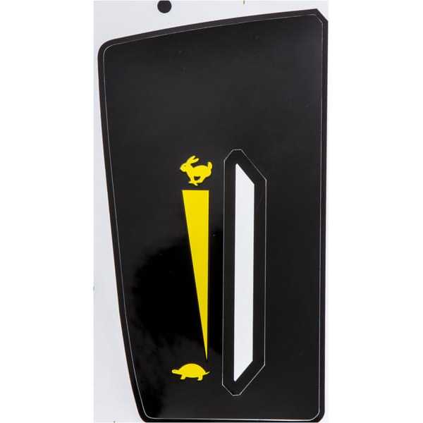 Castelgarden StickersoverzichtOE - 1143607160 - Sticker "Throttle"
