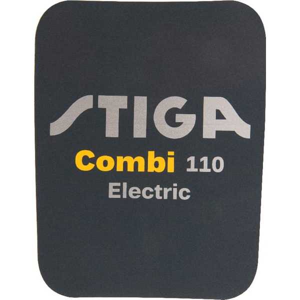 Stiga StickersoverzichtOE - 1143685520 - Sticker "Stiga Combi 110 EL"