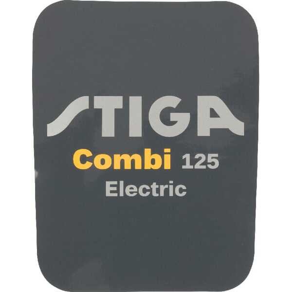 Stiga StickersoverzichtOE - 1143685530 - Sticker "Stiga combi 125EL"