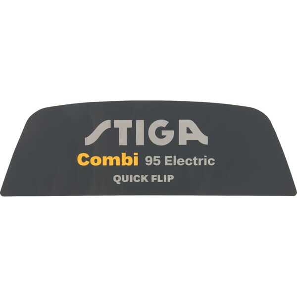 Stiga StickersoverzichtOE - 1143693111 - Sticker "Combi 95 EL Quick Flip"