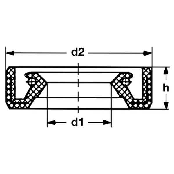 Stiga Oliekeerringen - 1188115000 - Oliekeerring El-motor Stiga