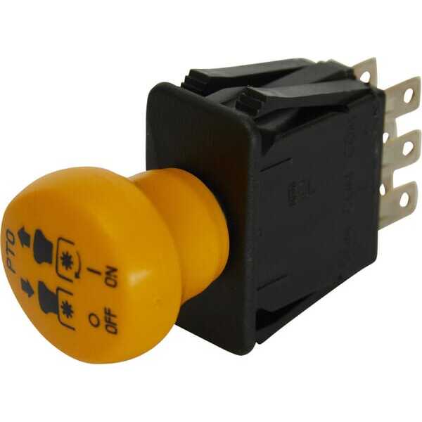 MTD SchakelaarOverzichtF&G - 72504258A - Schakelaar MTD PTO geel