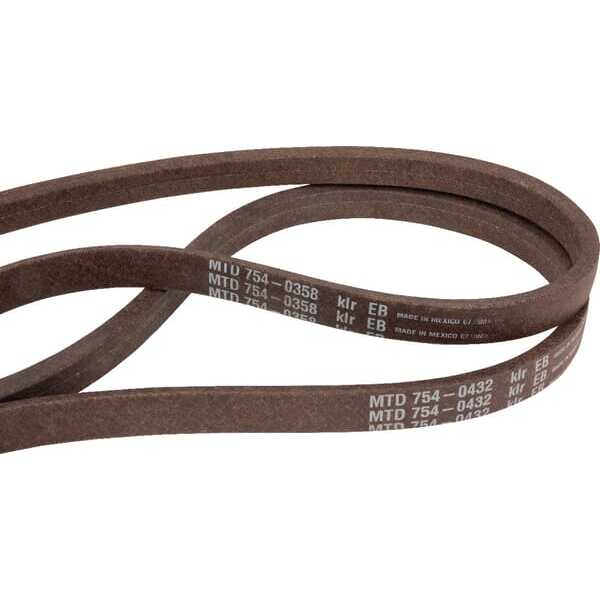 MTD V-snarenOverzichtF&G - 7530528 - V-snaarset (754-0432/0358)