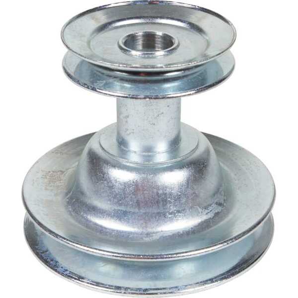 MTD Poelies en spanrollenoverzichtOEF&G - 7560983B - Motorpoelie dubbel 3.56x5.56