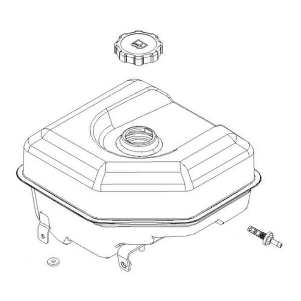 Briggs & Stratton Brandstoftank - 799782 - Benzinetank B&S