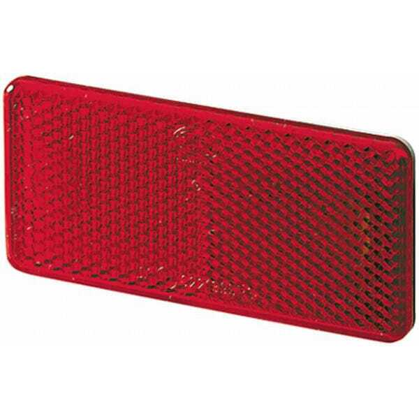 John Deere Reflector rechthoekig rood zelfklevend Hella - 8RA003326031 - Reflector