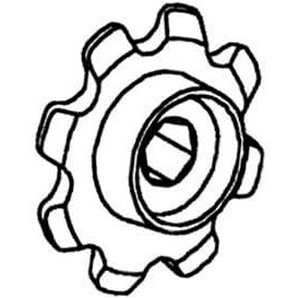 John Deere Invoersysteem sprocket - AV104584 - Kettingwiel