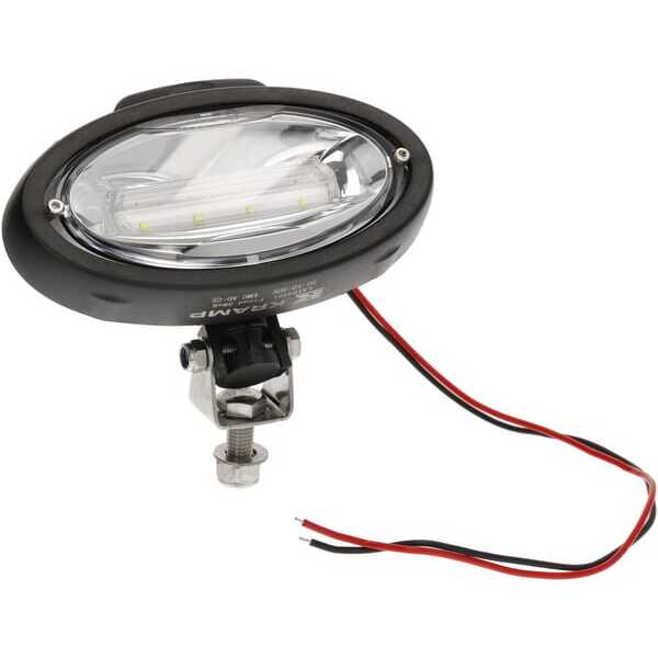 John Deere Werklamp ovaal LED - LA104491 - Work light LED, 40W, 3500lm, oval, 12-24V,190x107x63mm, Ultra Wide Flood, Kramp