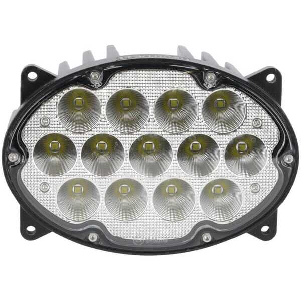 John Deere Werklamp ovaal LED - LA10559 - Werklamp led, 65 W, 5.200 lm, ovaal, 10/30 V, 161 x 110 x 90 mm, breed lichtbeeld, 13 