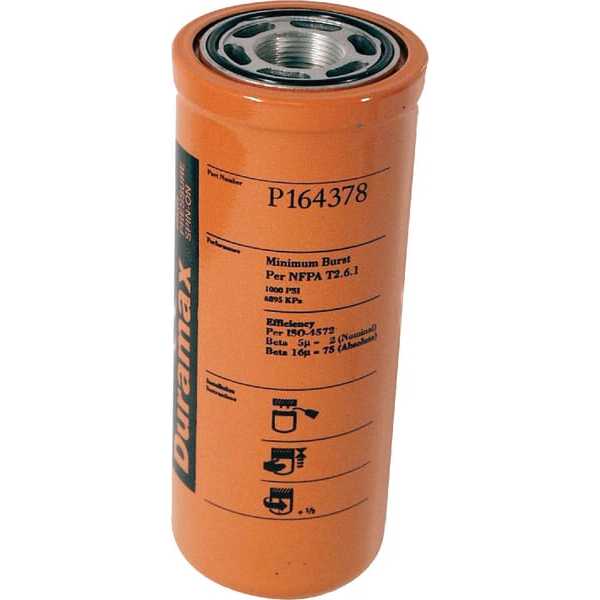 John Deere Hydrauliekfilters opschroef - P164378 - Hydrauliekfilter Donaldson