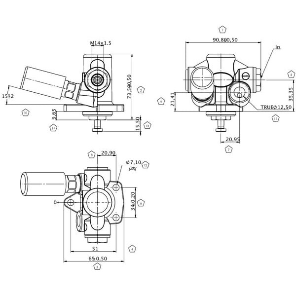 John Deere Brandstofopvoerpomp Kramp - RE46375KR - Brandstofopvoerpomp