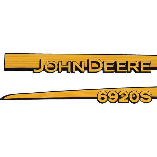John Deere Stickerset - TR6920SJD - Stickerset \