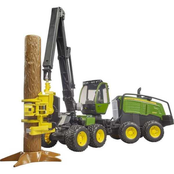 John Deere U02135 1270G Harvester - U02135 - John Deere 1270G Tree Harvester met boomstam