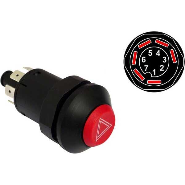 John Deere Wipschakelaar (aan/uit) Vapormatic - VPM5263 - Hazard push switch
