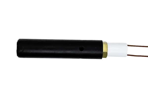 Gloeibougie keramisch rond met holster voor pelletkachels: 22 mm x 95 mm 330 Watt